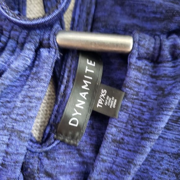 Electric blue/black Dynamite keyhole top XS - Picture 5 of 8